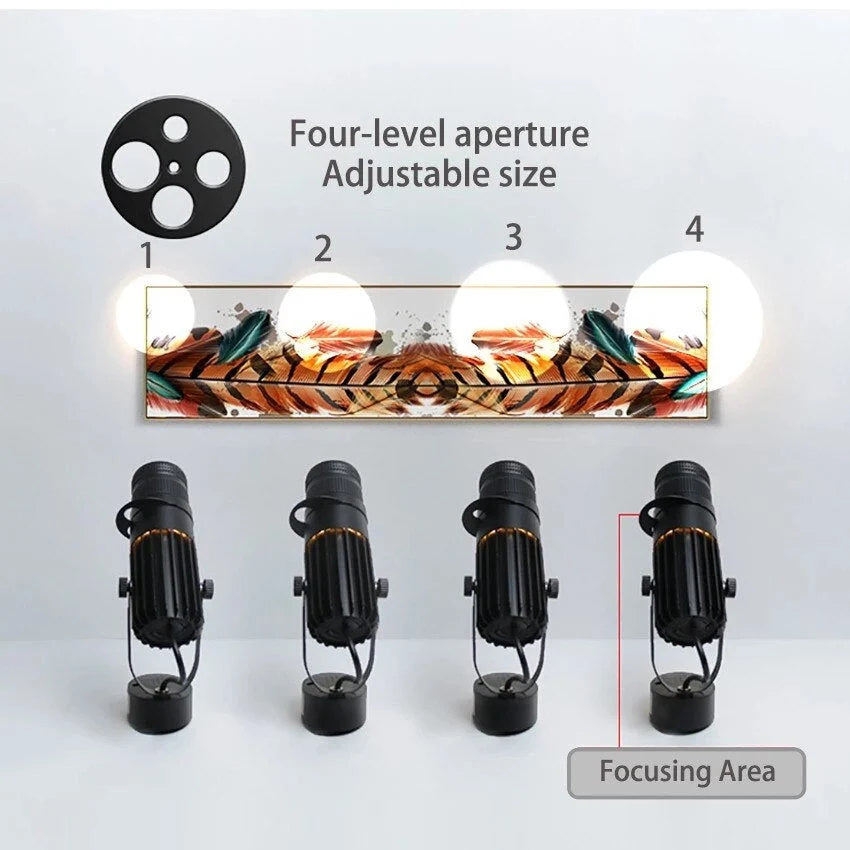 LED Spotlight | Adjustable Dimmable Swivel Beam | Aluminum Body