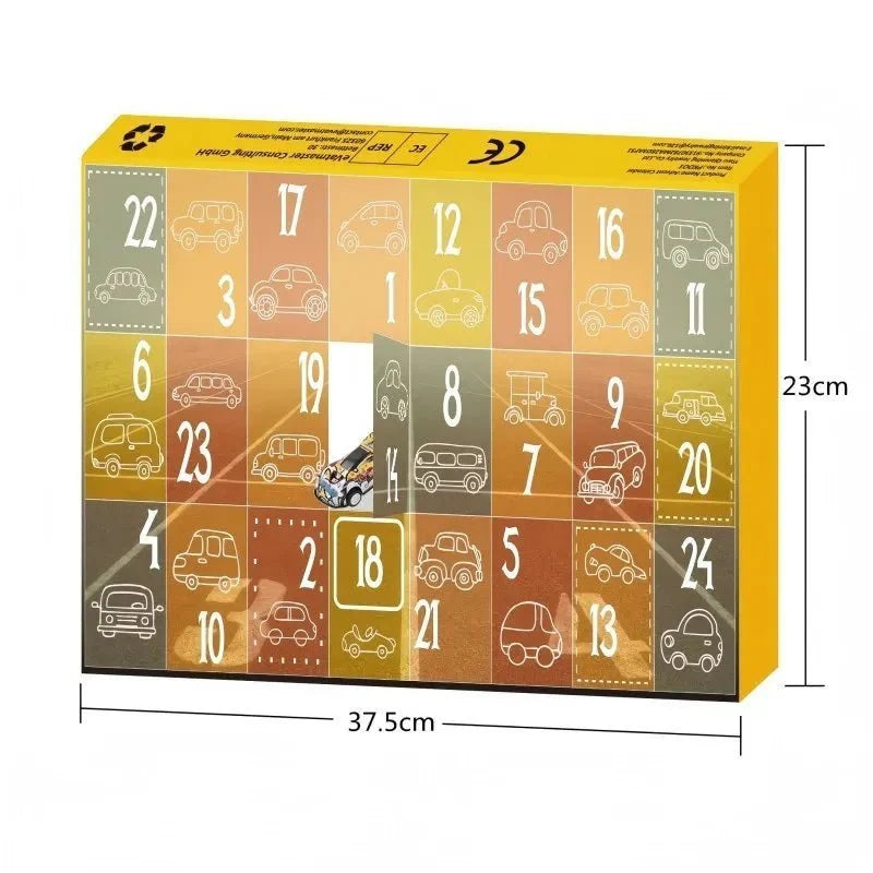 Advent Calendar | 24 Mini Race Cars | Christmas Countdown for Kids