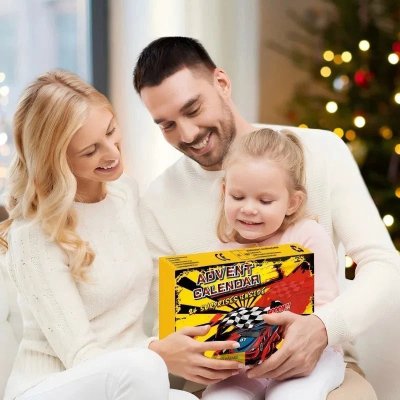 Advent Calendar | 24 Mini Race Cars | Christmas Countdown for Kids