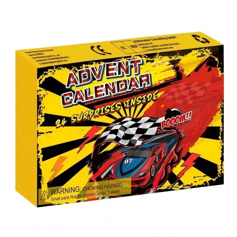 Advent Calendar | 24 Mini Race Cars | Christmas Countdown for Kids