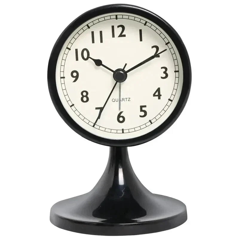 Alarm Clock | Silent Quartz & Metal Housing