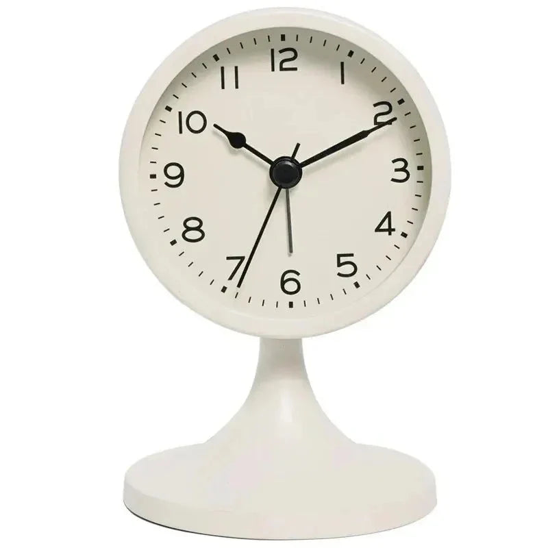 Alarm Clock | Silent Quartz & Metal Housing
