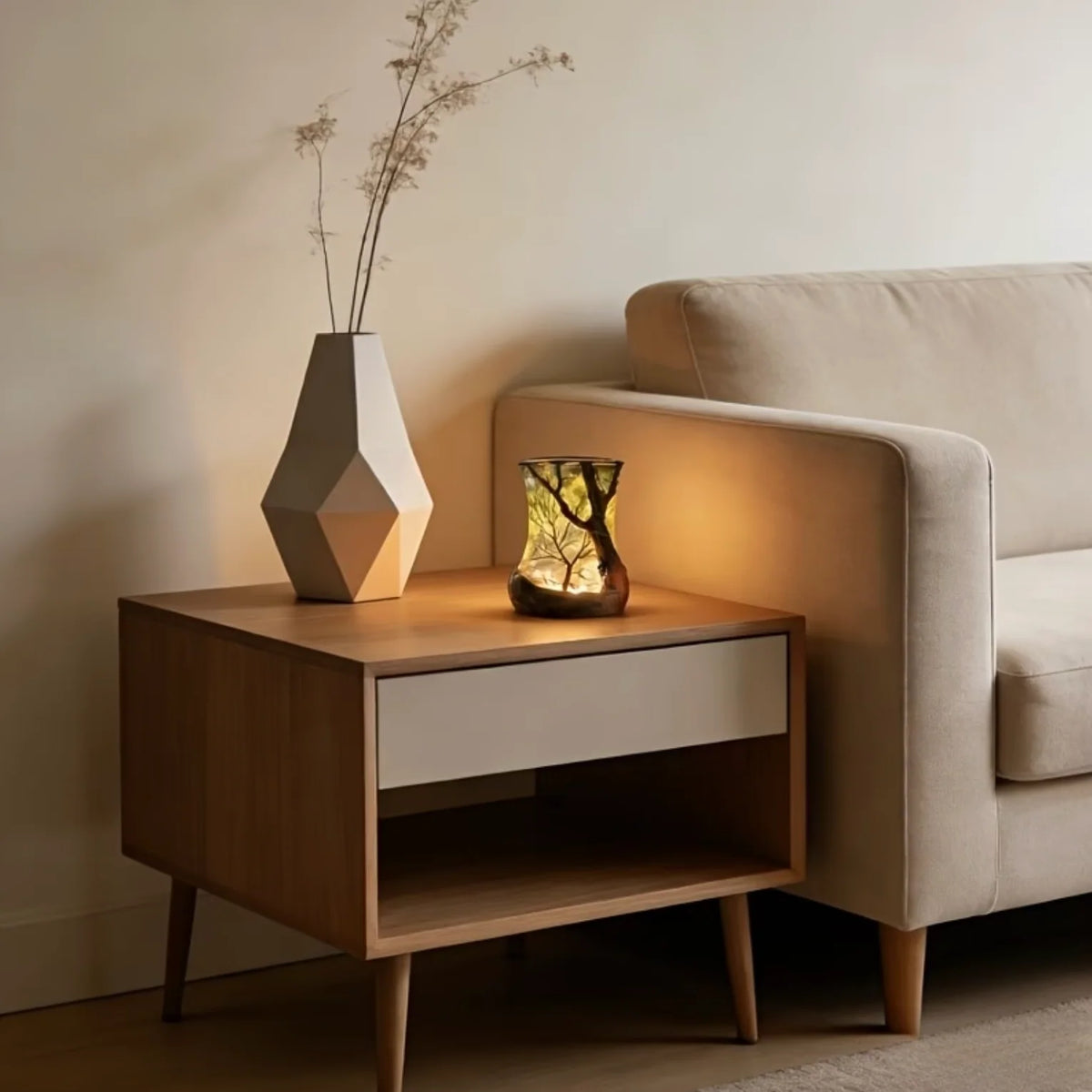 Ambient Lamp | Forest Shadow Projection & Warm LED