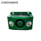 Animal Deterrent Light | Solar-Powered Flashing & Loud Alarm | 2-Spotlight Unit