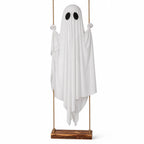 Animated Ghost Decoration | Remote-Controlled Dimmable Warm Light & Timer