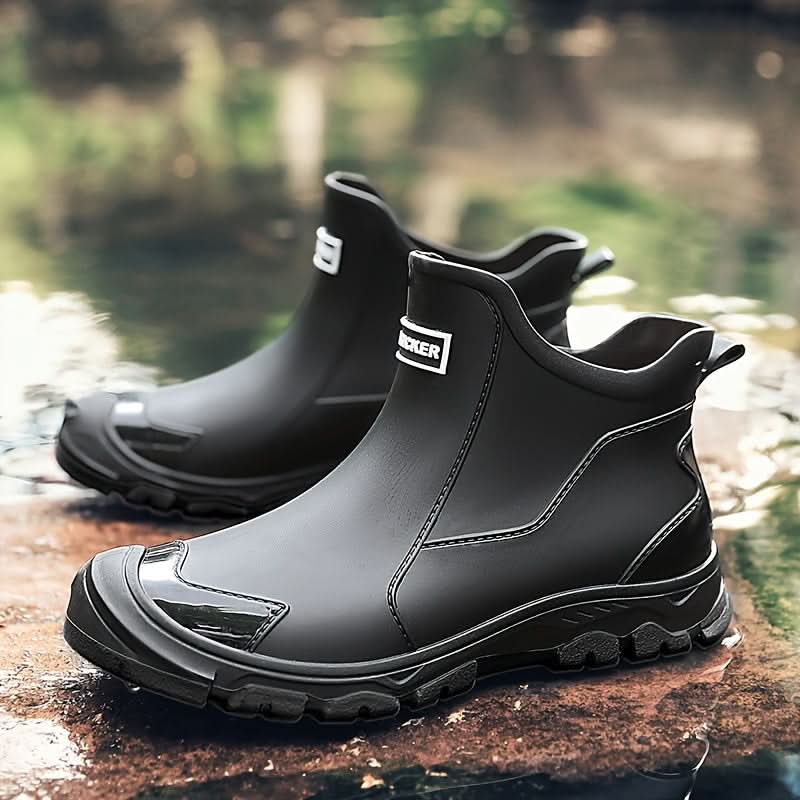 Ankle Boots | Water-Resistant & Non-Slip PVC | Cushioned Comfort