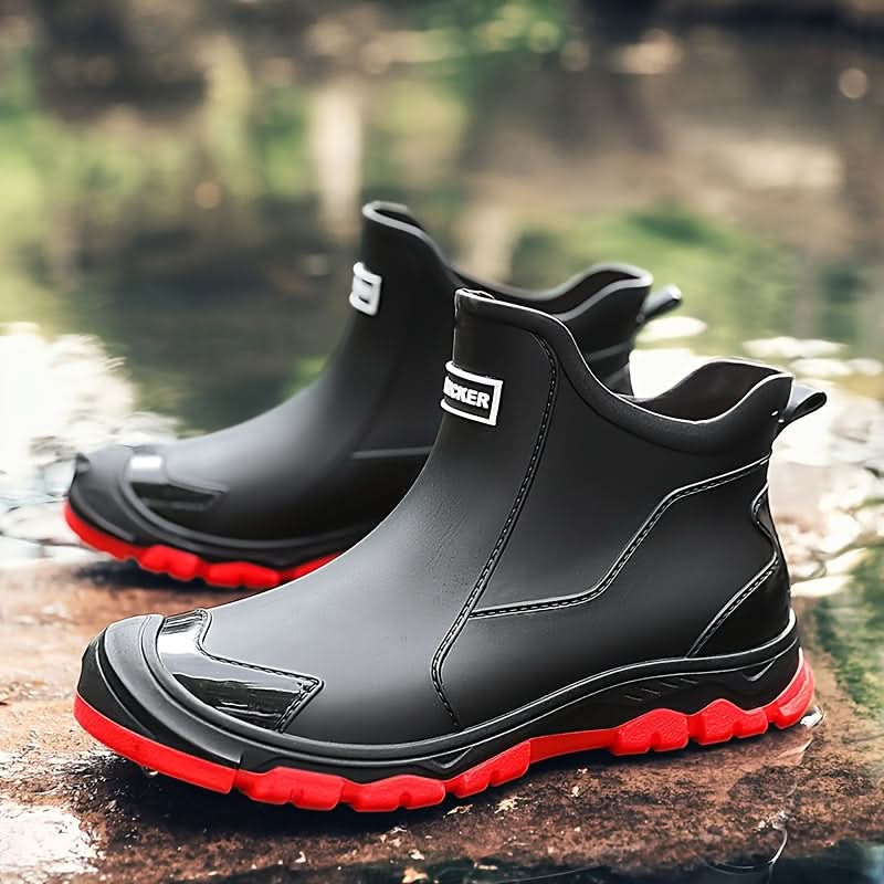 Ankle Boots | Water-Resistant & Non-Slip PVC | Cushioned Comfort