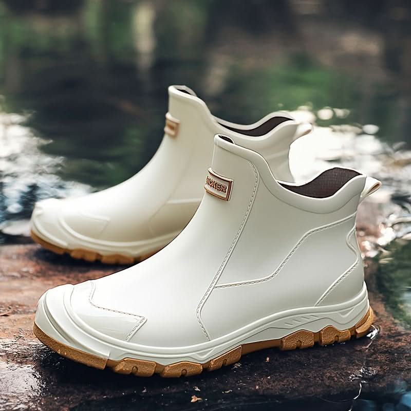 Ankle Boots | Water-Resistant & Non-Slip PVC | Cushioned Comfort