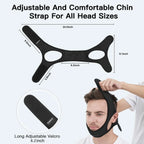 Anti-Snoring Chin Strap | Breathable Double-Layer & Adjustable Velcro | For Sleep Apnea