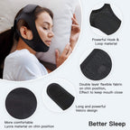 Anti-Snoring Chin Strap | Breathable Double-Layer & Adjustable Velcro | For Sleep Apnea