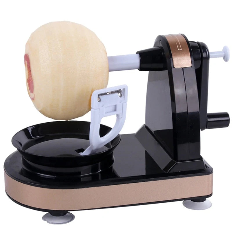 Apple Peeler | 3-in-1 Peeler, Corer & Slicer | Suction Cup Base