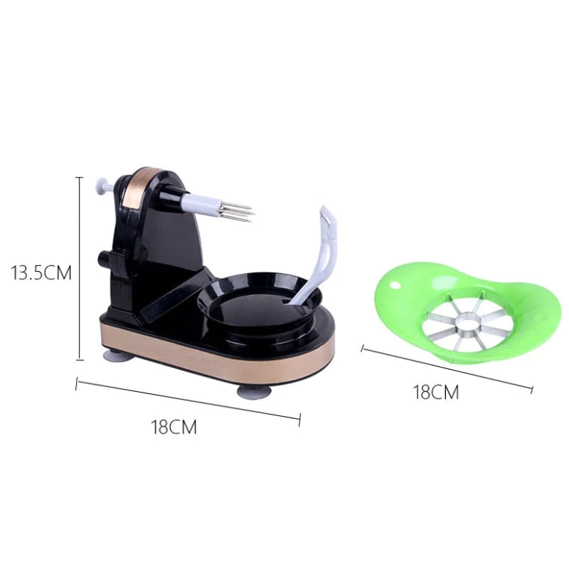 Apple Peeler | 3-in-1 Peeler, Corer & Slicer | Suction Cup Base