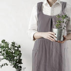 Apron Dress | Cross-Back & Spacious Pockets