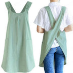Apron Dress | Cross-Back & Spacious Pockets