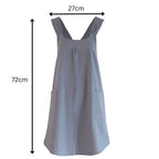 Apron Dress | Cross-Back & Spacious Pockets