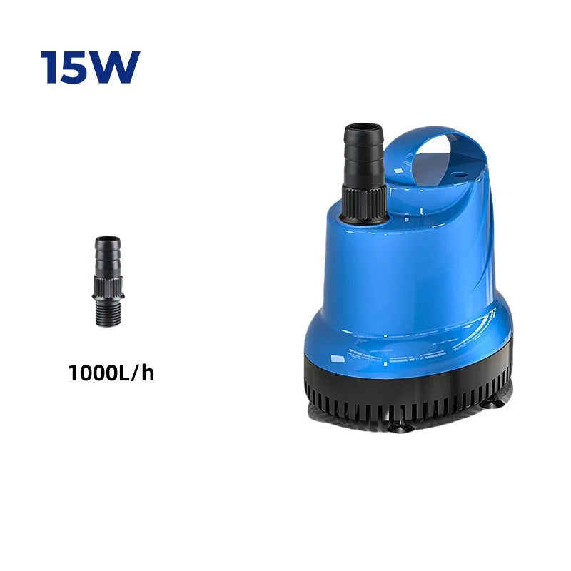 Aquarium Bottom Siphon Pump | Submersible Suction-Cup Mount