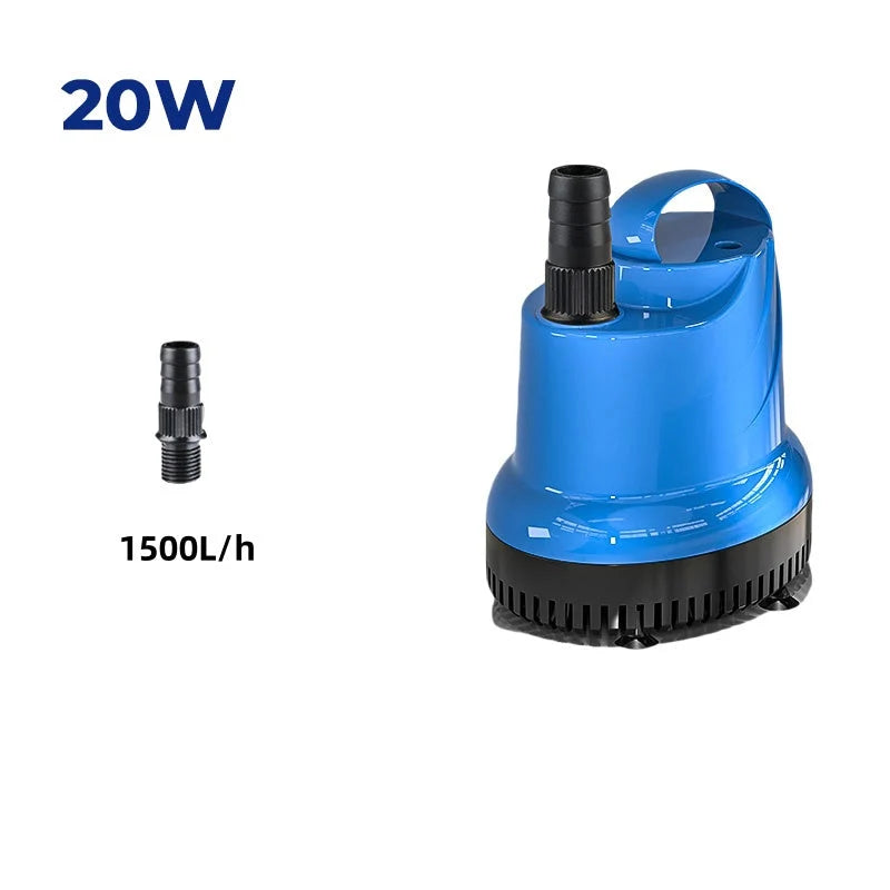 Aquarium Bottom Siphon Pump | Submersible Suction-Cup Mount