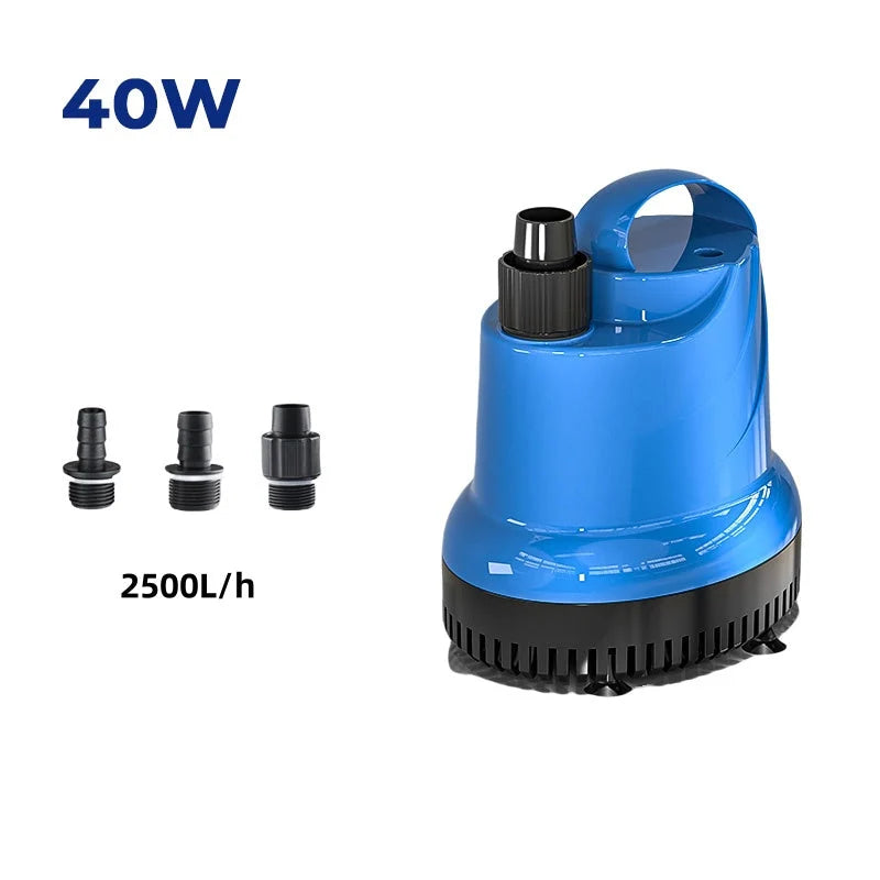 Aquarium Bottom Siphon Pump | Submersible Suction-Cup Mount