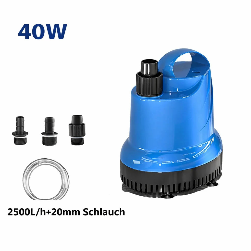 Aquarium Bottom Siphon Pump | Submersible Suction-Cup Mount