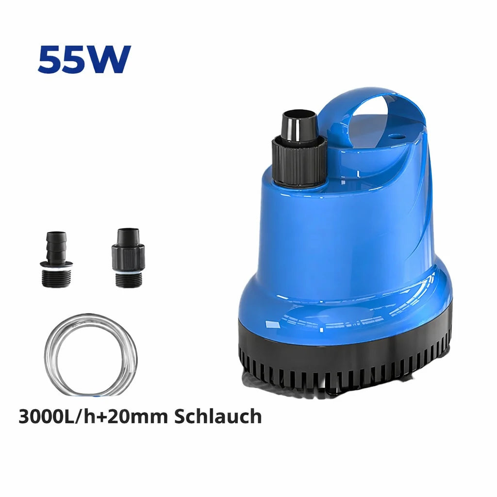 Aquarium Bottom Siphon Pump | Submersible Suction-Cup Mount