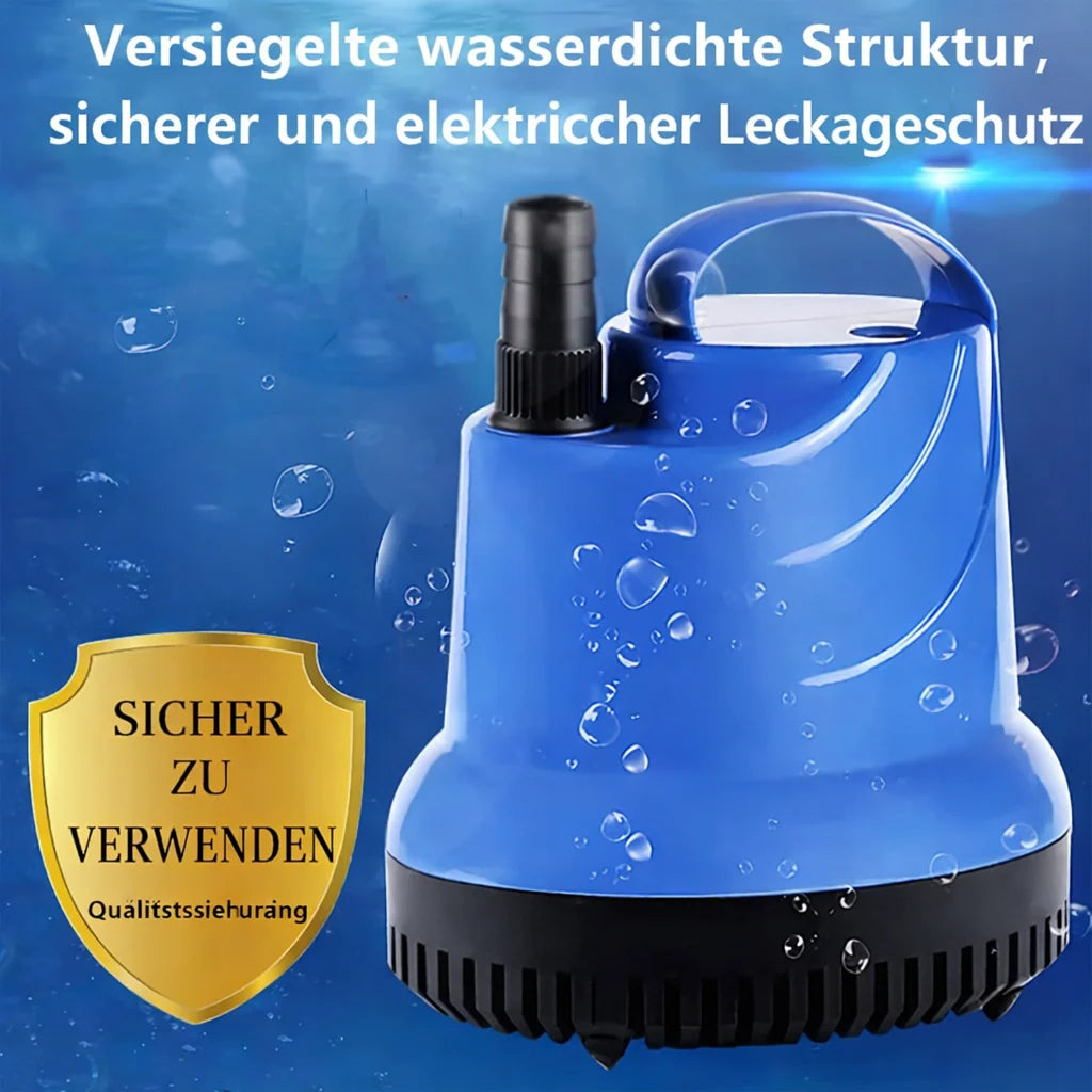 Aquarium Bottom Siphon Pump | Submersible Suction-Cup Mount
