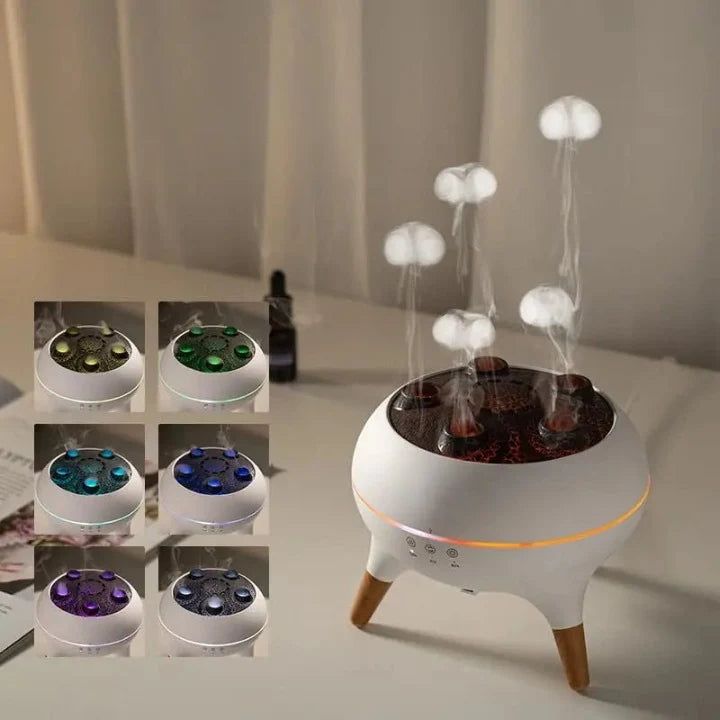 Aroma Diffuser | Cloud-Mist Effect & LED Light | Remote Control Included