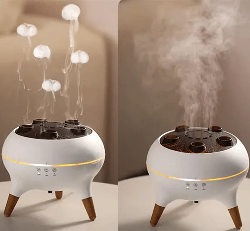 Aroma Diffuser | Cloud-Mist Effect & LED Light | Remote Control Included