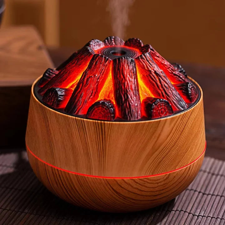 Aroma Diffuser | Flame-Like Light & USB-Powered | 130 ml Tank
