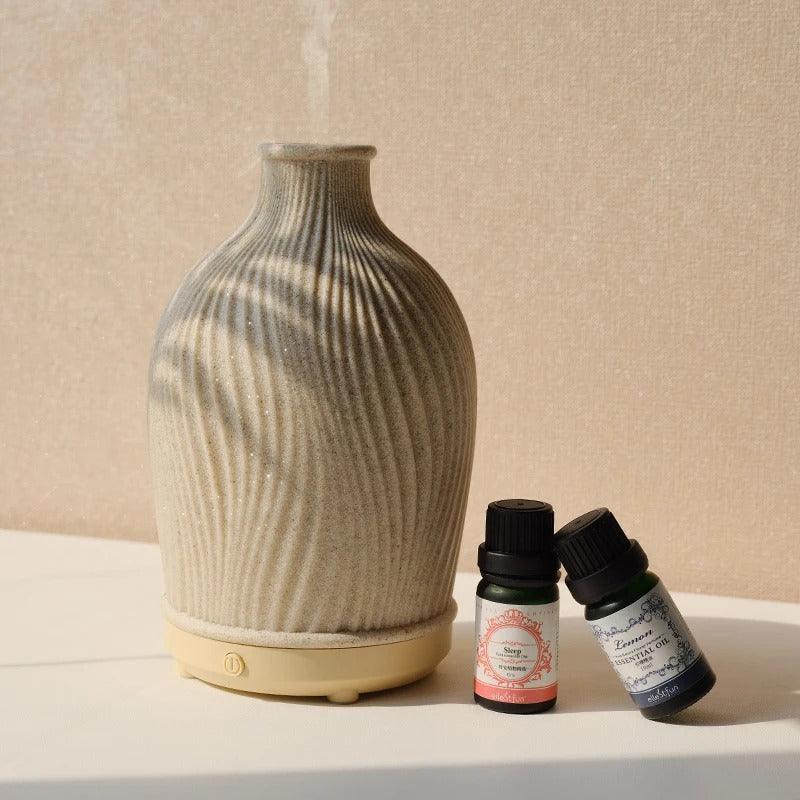 Aroma Diffuser & Humidifier | Vase-Shaped Boho Design & USB-Powered | 80 ml