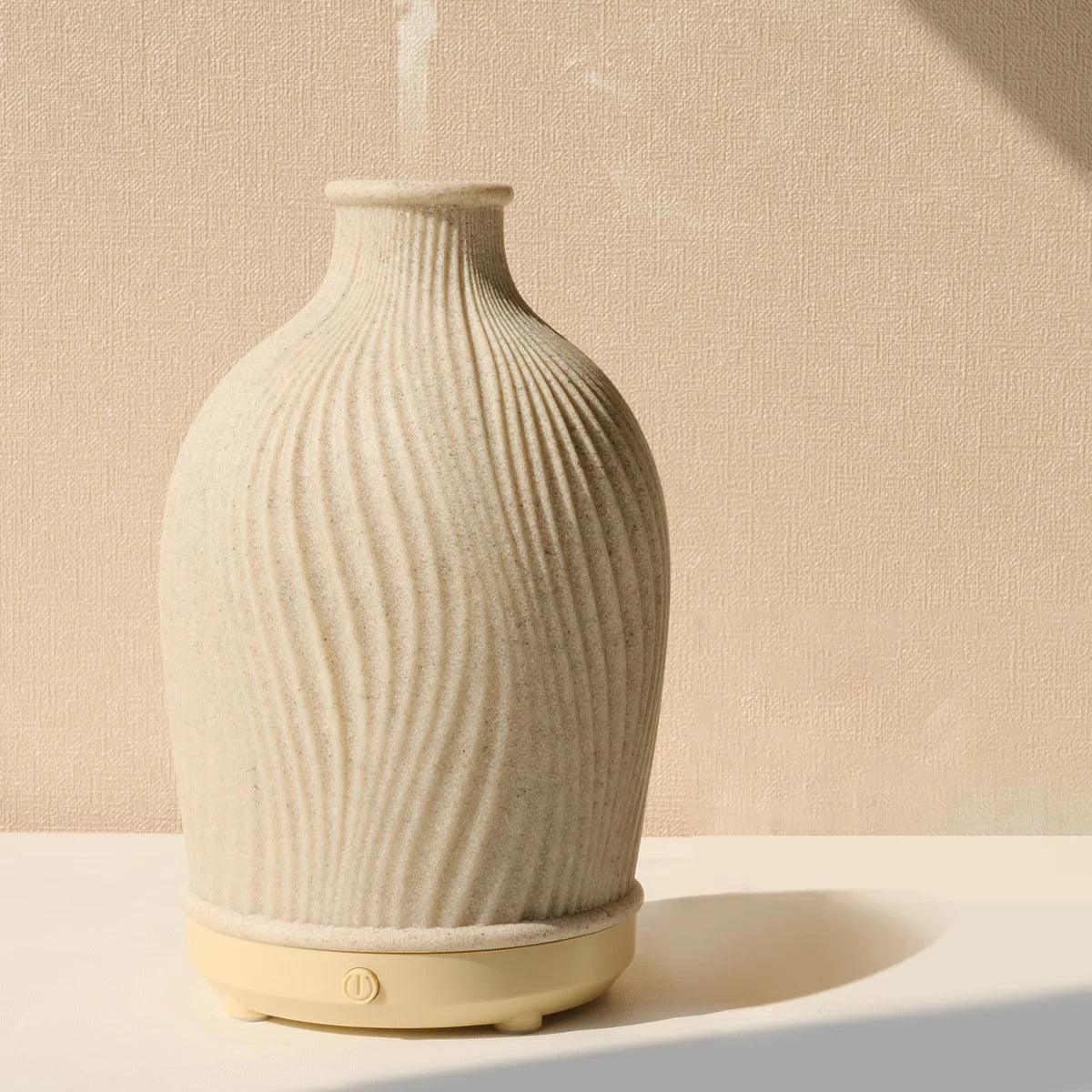 Aroma Diffuser & Humidifier | Vase-Shaped Boho Design & USB-Powered | 80 ml