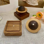 Aroma Diffuser | Orbit-Carved Wood & Magnetic Base | No Power Needed