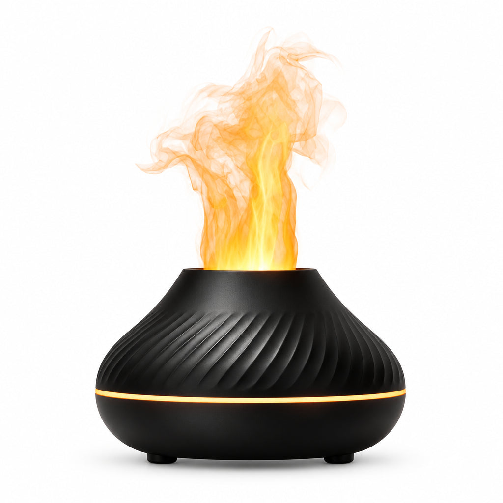 Aroma Diffuser | Ultra-Quiet Misting & Soft Flame | 130 ml