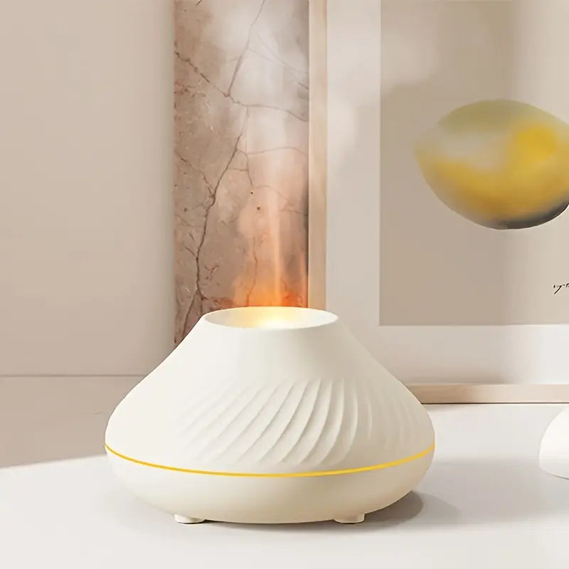 Aroma Diffuser | Ultra-Quiet Misting & Soft Flame | 130 ml