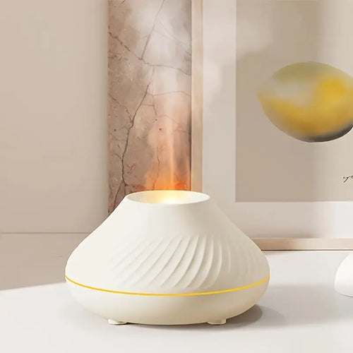 Aroma Diffuser | Ultra-Quiet Misting & Soft Flame | 130 ml