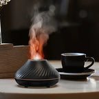 Aroma Diffuser | Ultra-Quiet Misting & Soft Flame | 130 ml