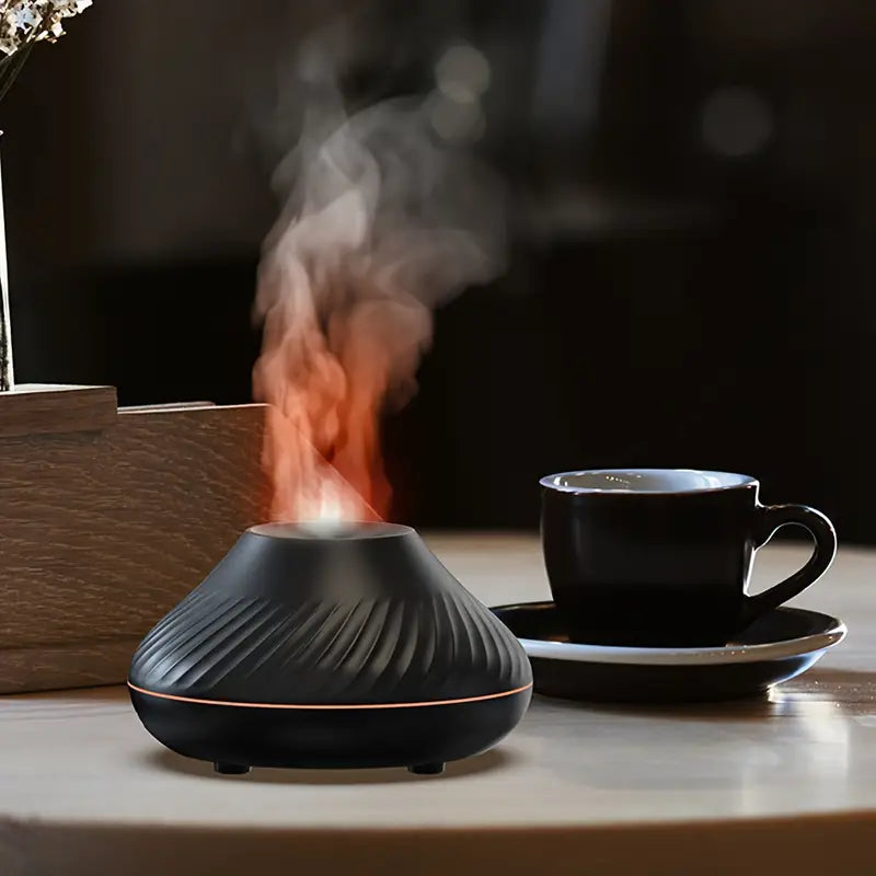 Aroma Diffuser | Ultra-Quiet Misting & Soft Flame | 130 ml