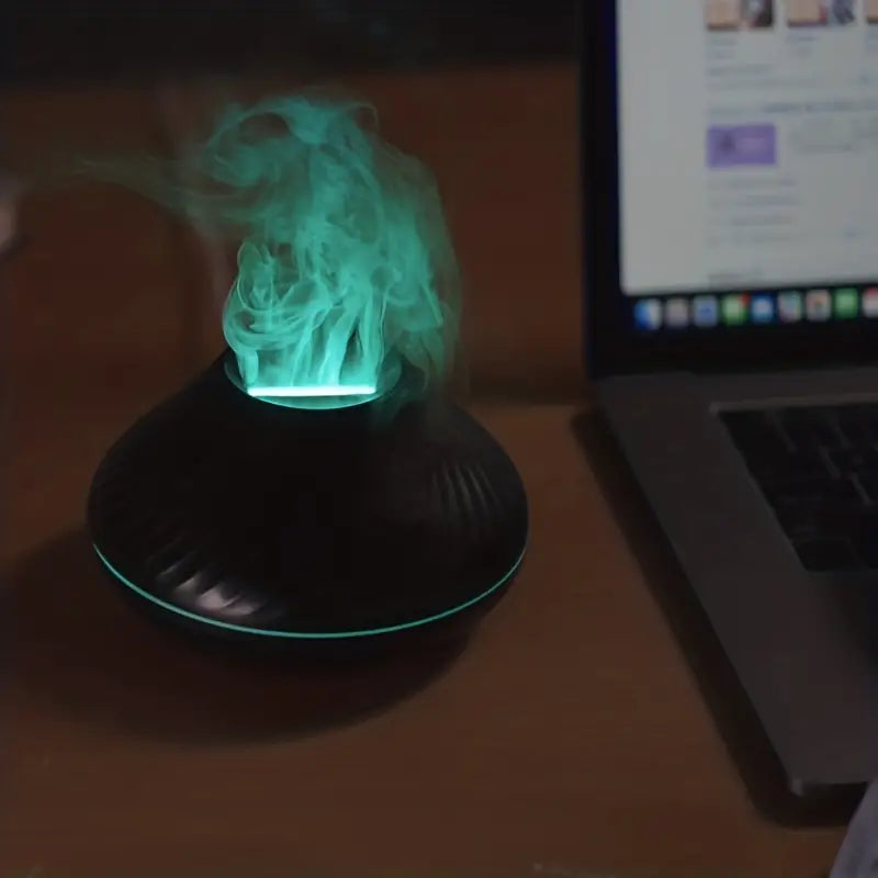 Aroma Diffuser | Ultra-Quiet Misting & Soft Flame | 130 ml