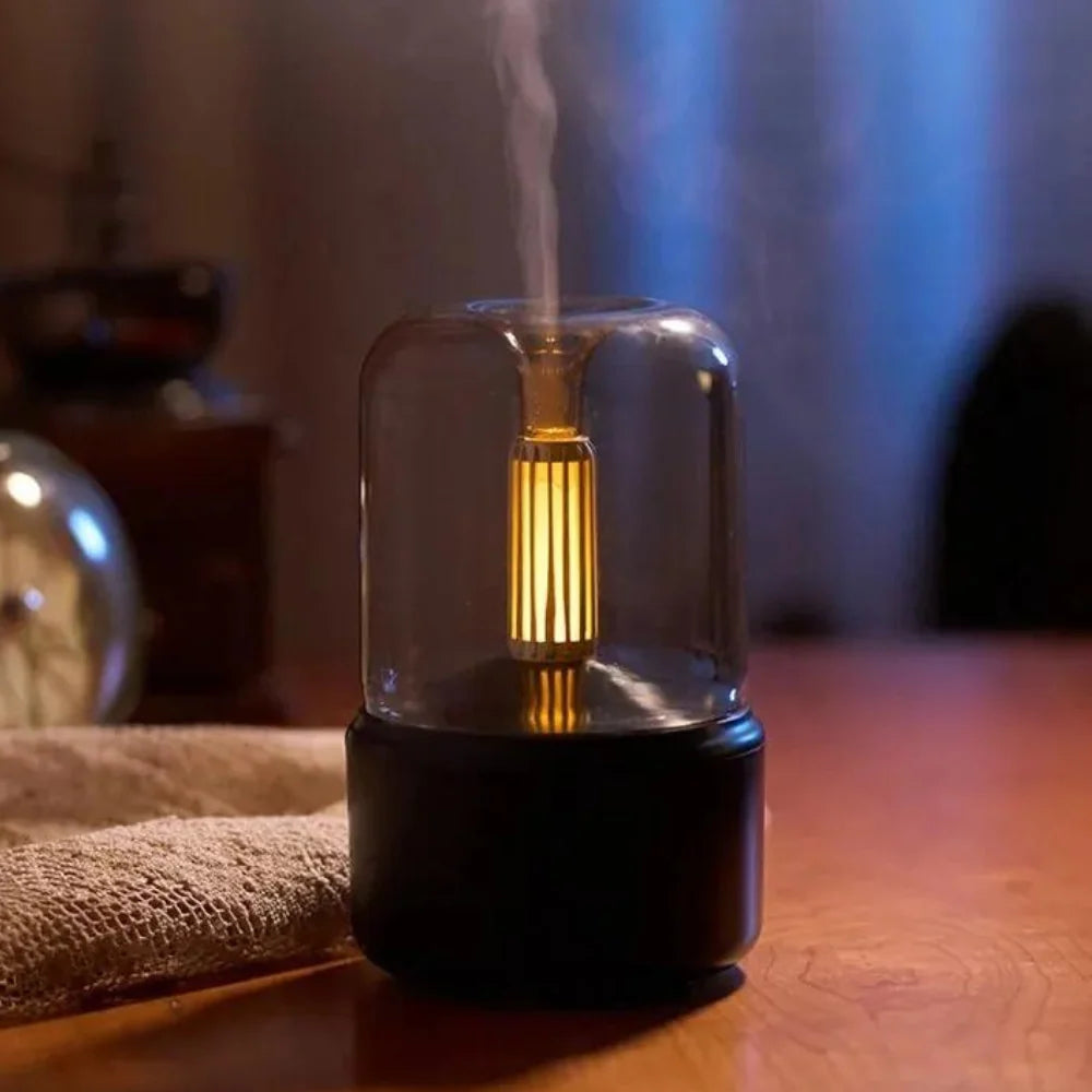 Aroma Diffuser | Built-In Retro Night Light | USB-C & Auto Shut-Off