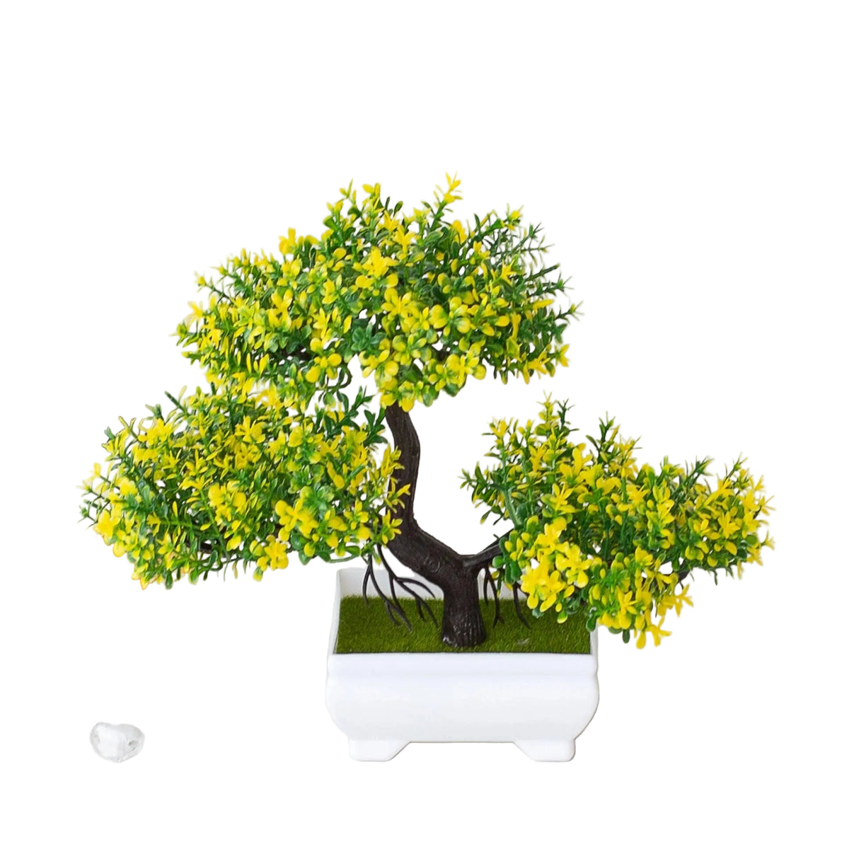 Artificial Bonsai Tree | Realistic Layered Foliage | Includes Pot, 25 cm