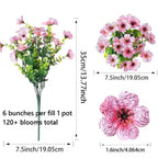 Artificial Flower Set | UV-Resistant & Realistic | 120–480 Pieces