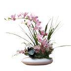 Artificial Orchid Arrangement | Lifelike & Low-Maintenance | With Modern Vase