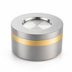 Ashtray | Stainless Steel Swivel Lid & Leak-Proof Base