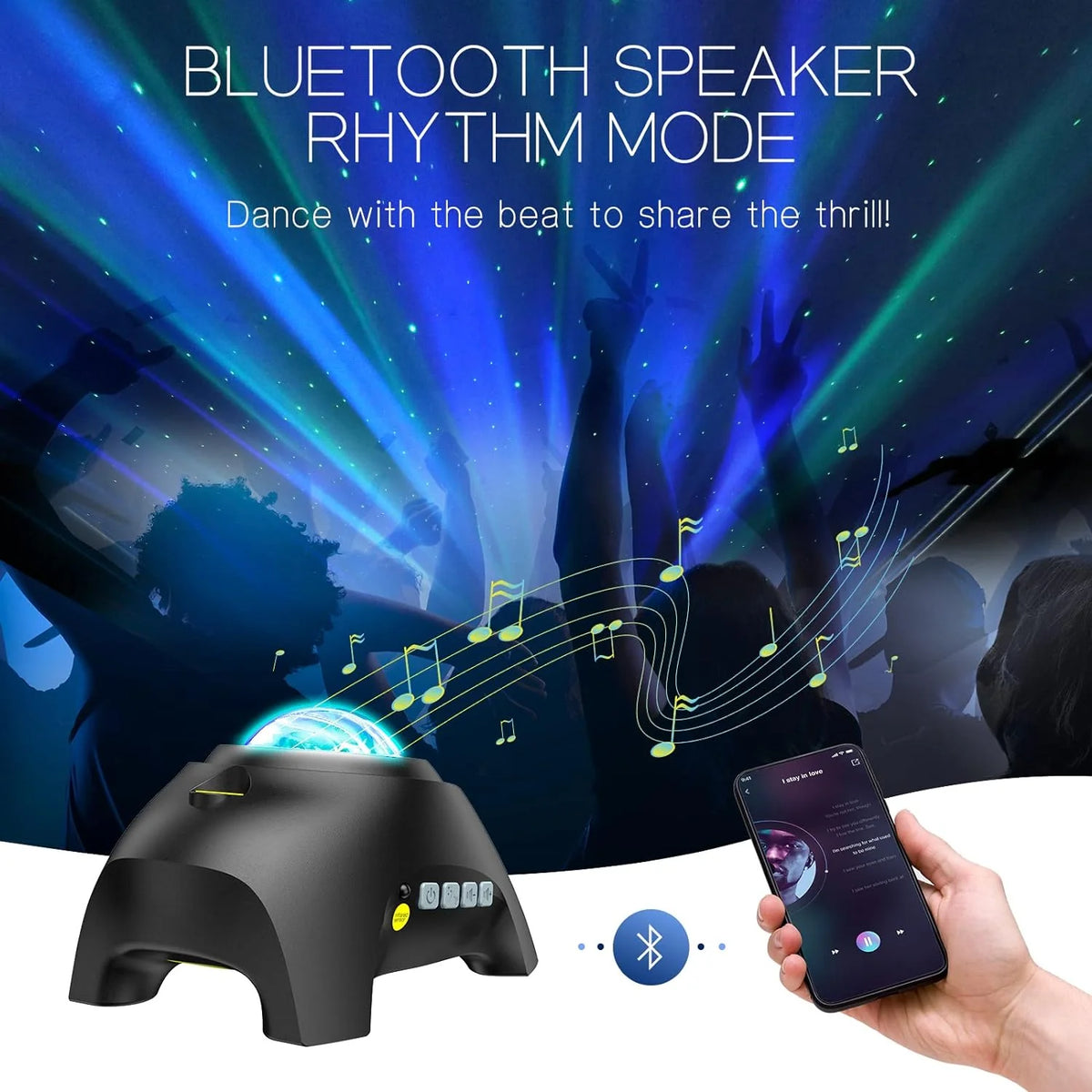 Aurora Northern Lights Projector | Dual-Lens & Bluetooth Speaker