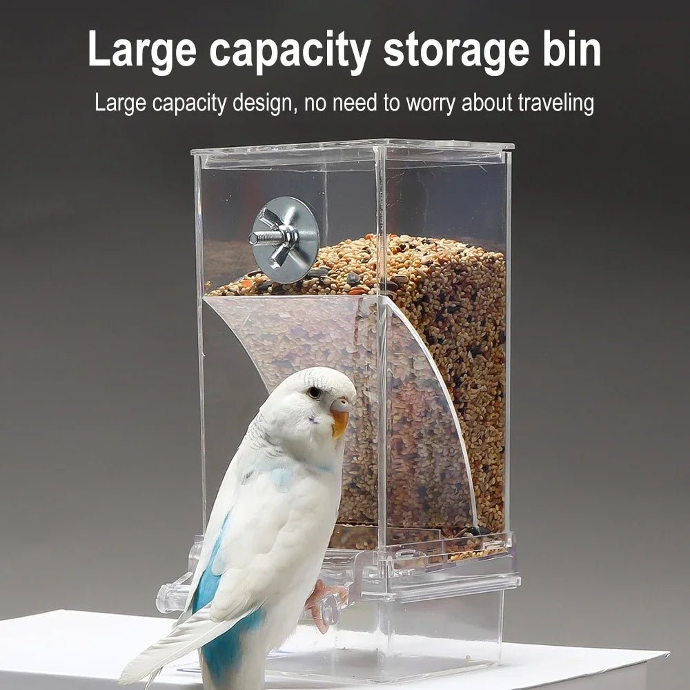 Bird Feeder | Automatic Feed Flow & Spill-Proof | Weather-Resistant
