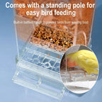 Bird Feeder | Automatic Feed Flow & Spill-Proof | Weather-Resistant
