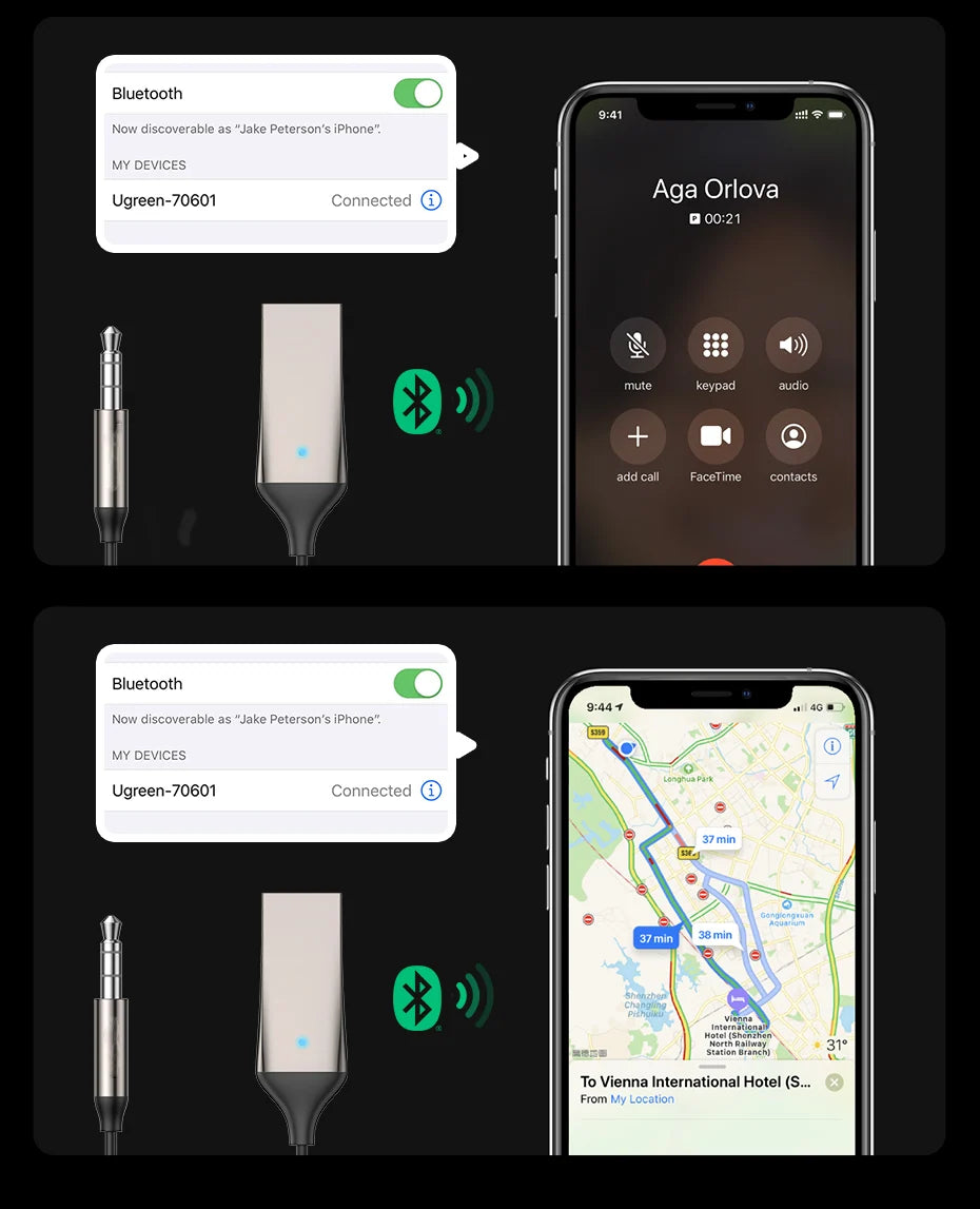 Aux Adapter | Bluetooth 5.3 & Hands-Free Calling