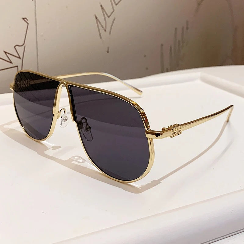 Aviator Sunglasses | Metal Frame & Gradient Lenses