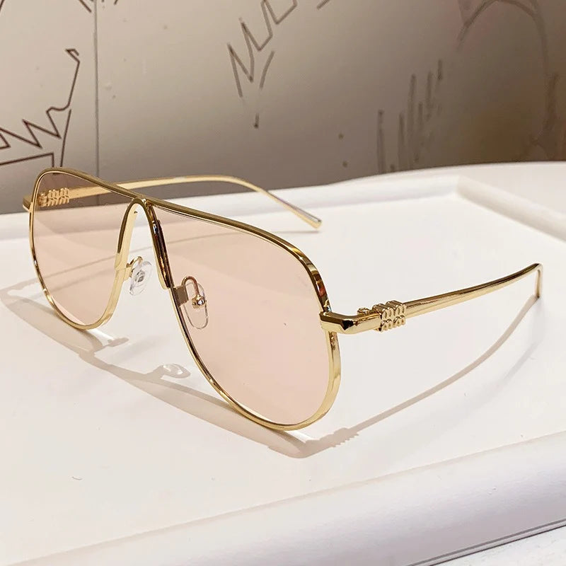 Aviator Sunglasses | Metal Frame & Gradient Lenses