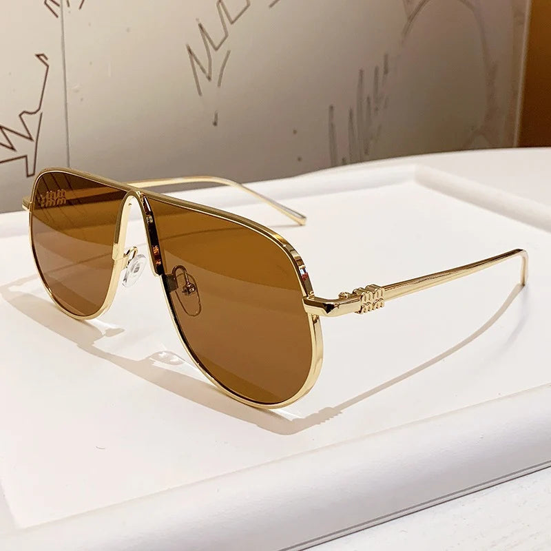 Aviator Sunglasses | Metal Frame & Gradient Lenses