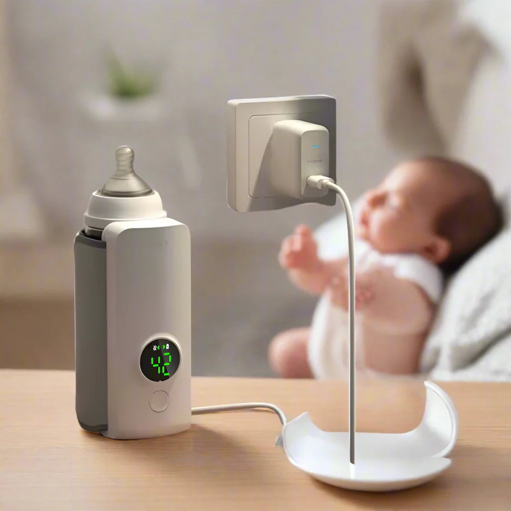 Baby Bottle Warmer | Rechargeable & USB-Powered | Compact Travel Size